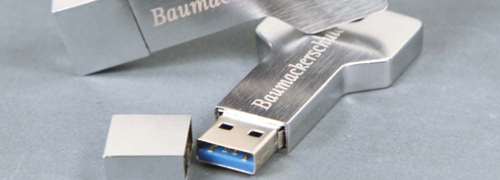usb gravur metall schlüssel