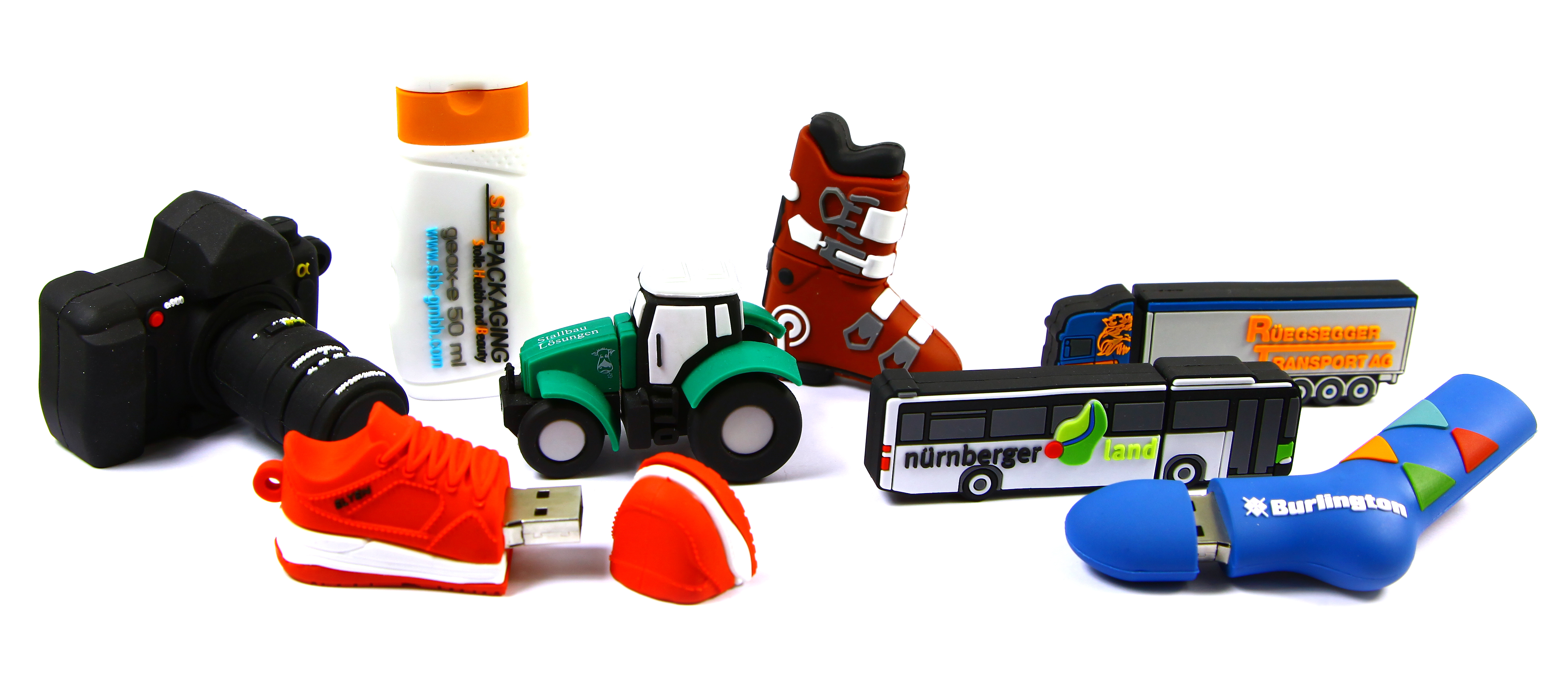 sonderform usb sticks individuell logo