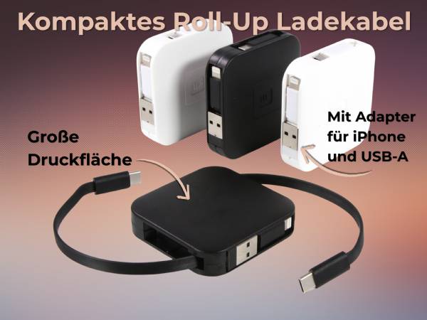 Flexibles Aufrollbares Adapter-Set für kreative Werbung