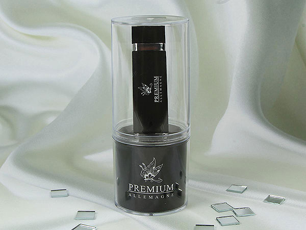 Präsentationsbox transparent mit USB-Stick