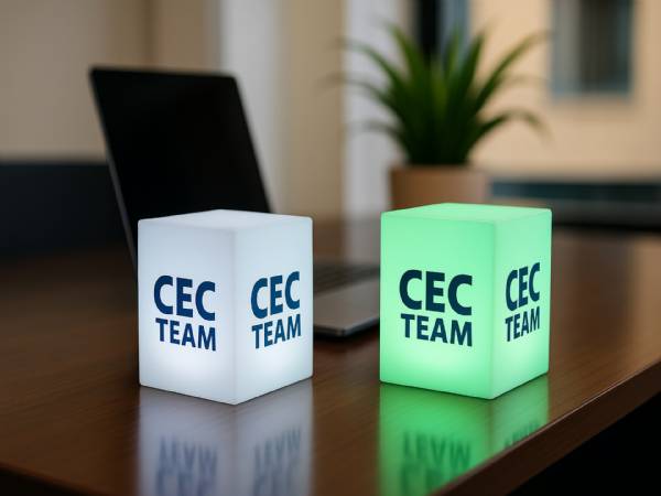 Eckige LED Tischleuchten