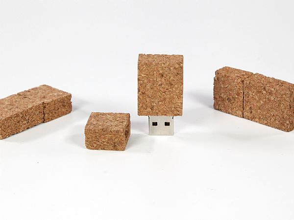 USB-Stick aus Kork (eckig)
