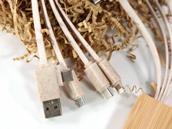 Ladekabel Full Eco Bio Kunststoff für iPhones, Smartphones, mobile Endgeräte