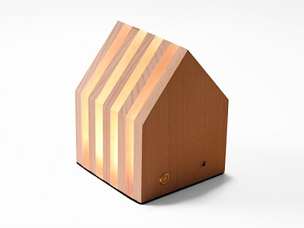 Dimmbares LED Home Light aus Holz