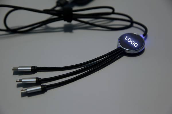 led textilkabel leuchtend logo