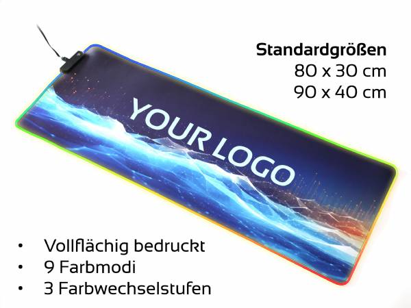 PixaPad XXL Mousepad mit RGB LED