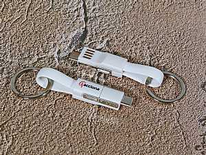 3 in 1 mini ladekabel kabel smart schluesselring logo