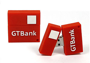 Quadratischer USB Stick in Logoform