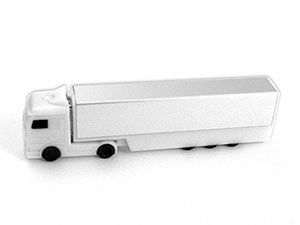 Truck USB Stick LKW in weiss mit logo bedruckbar