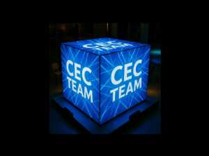 cec team leuchtwuerfel 40x40cm