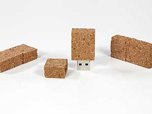 kork usb stick flach eckig 01