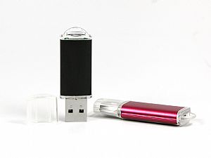 schlichter usb stick simply metall farbig logo