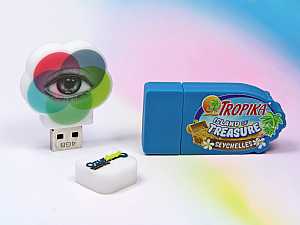USB Stick in individueller Form als Sonderanfertigung mit Digitaldruck