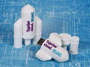 usb stick rakete raketenform sonderform logo werbung