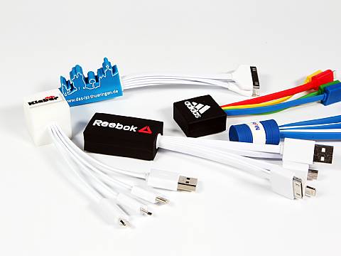 Individuelles Ladekabel 4 in 1, Adapterkabel mit individuellem Endstück