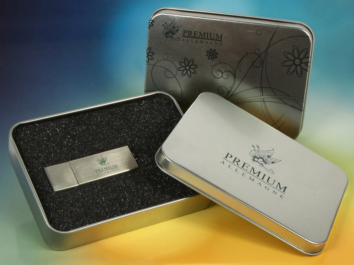 USB-Stick Alu Geschenkbundle Metall