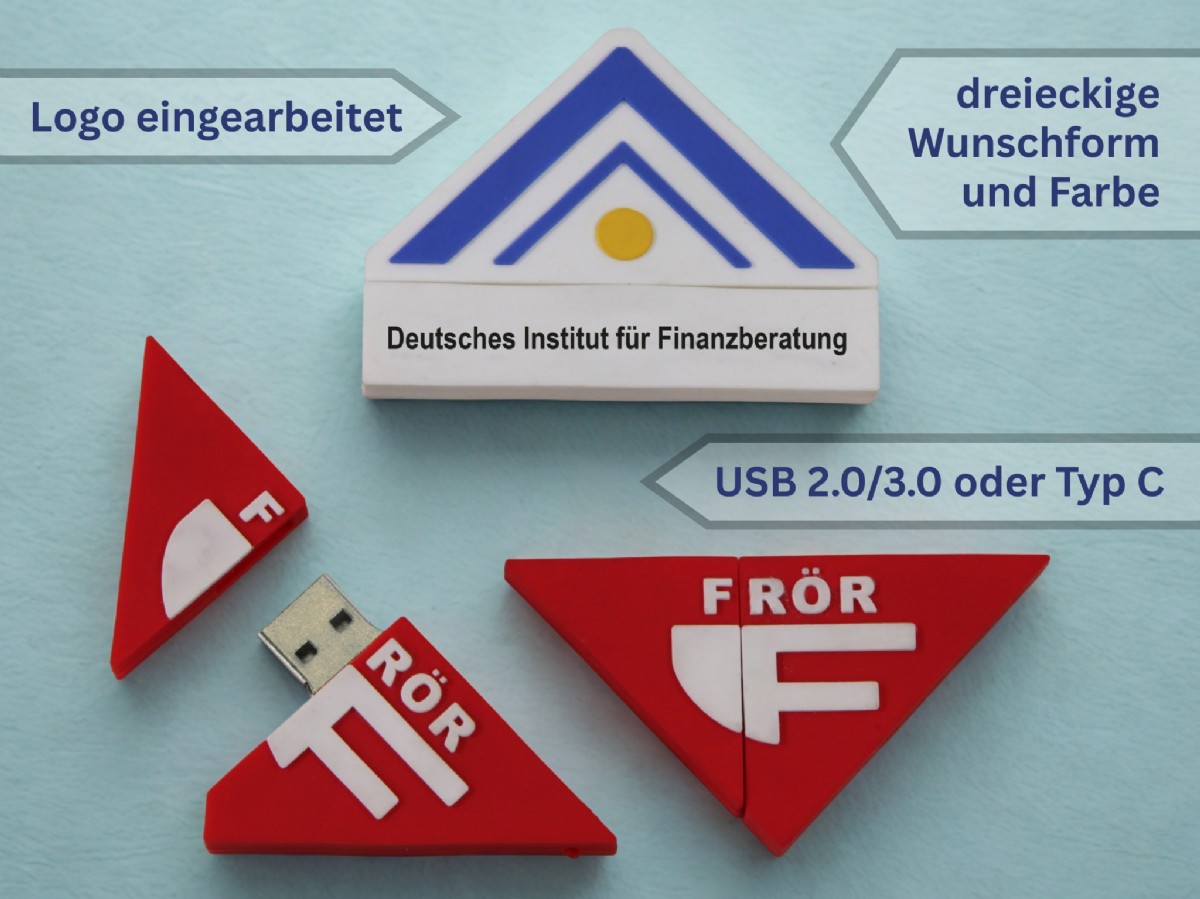 USB-Stick Logo dreieckig