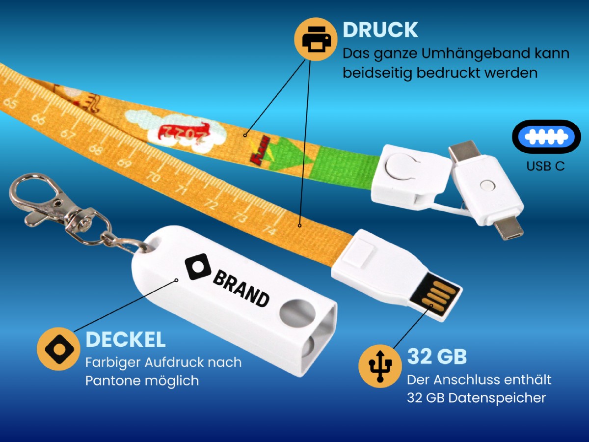 Lanyard Ladekabel mit 32 GB