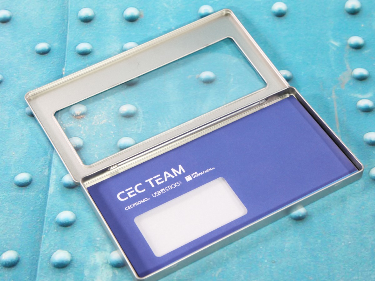 Gutscheinbox LangDIN - Klappbox aus Metall