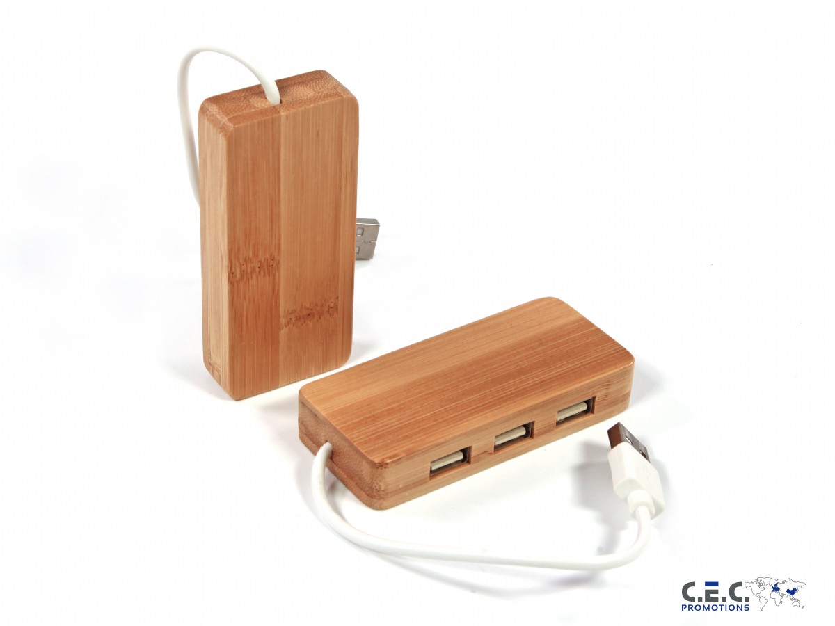USB Hub Bambus