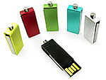 Mini USB Stick viele farben twister metall