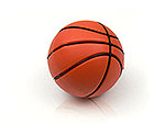 USB-Stick in Form eines Basketballs, ideal für Sportbegeisterte und individuell bedruckbar mit Ihrem Logo.