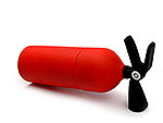 USB-Stick in Form eines roten Feuerlöschers, ideal für individuelle Werbegeschenke mit Logo.