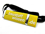 USB-Stick in knalligem Gelb mit griffigem Gehäuse und individuellem Druckbereich für Logos oder Texte.