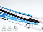 Lanyard mit 3-in-1 Adapterkabel für iPhone, Micro-USB und Typ-C in verschiedenen Farben und mit individuellen Logos.