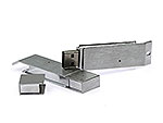Metall-USB-Stick in schlanker Bauform, eignet sich ideal als praktisches Werbegeschenk mit Logo-Platz.