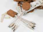 Ladekabel aus umweltfreundlichem Kork mit mehreren Anschlüssen und individuellem Gestaltungsspielraum.