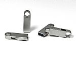 Stylischer USB-Stick aus Metall mit schickem Design und Platz für individuelles Branding. Ideal für Werbezwecke.