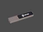USB-Stick im schlanken Design mit LED-Beleuchtung und Platz für individuelles Branding. Ideal für Werbezwecke.