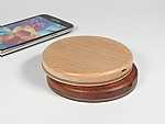 wireless charger vollholz hell dunkel natur ladestation