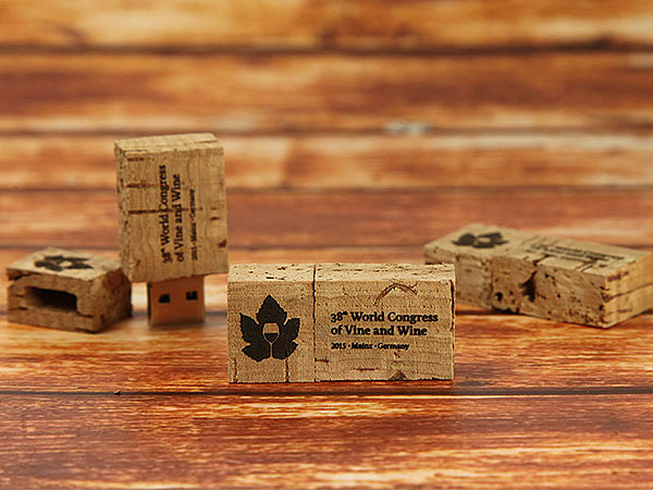 USB-Stick aus echtem Kork, Kork USB Stick Natur