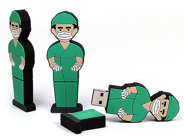 Folks, People, Menschen, Figur, Chirurg, Arzt, OP,Medizin, CustomModifizierbar, PVC, USB Menschen, Männchen