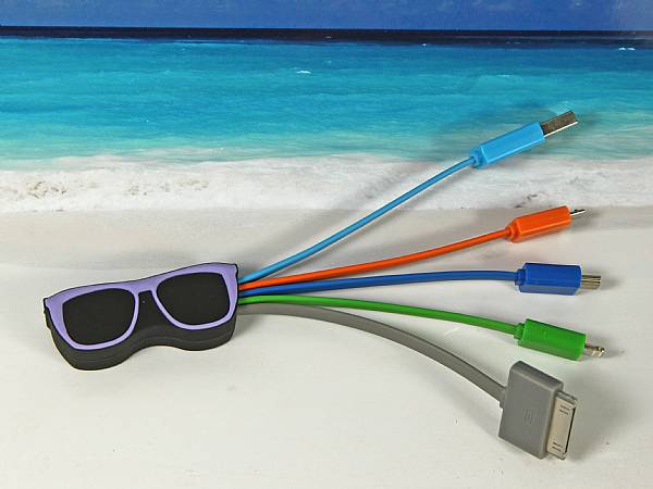 ladekabel adapterkabel 5 in 1 unterwegs reisen sonnenbrille