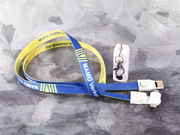 ladelanyard mit 32gb speicher usb ladekabel