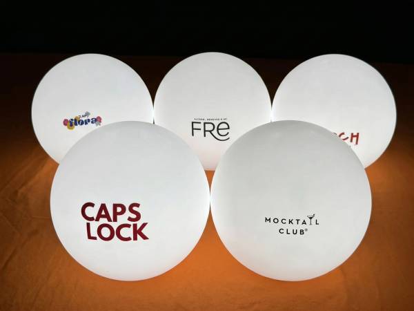 rgb led leuchtkugeln 20cm mit logo