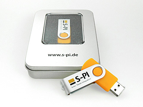 spi usb-stick metall drehbar metallbox, Metall.01