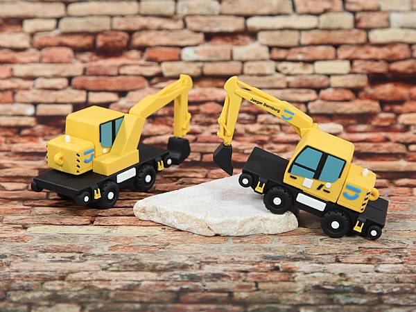 usb stick bagger fahrzeug baustelle bau arbeit