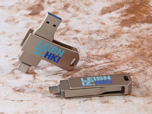 usb stick metaldrive pro duo l kreativ metall silber logo druck