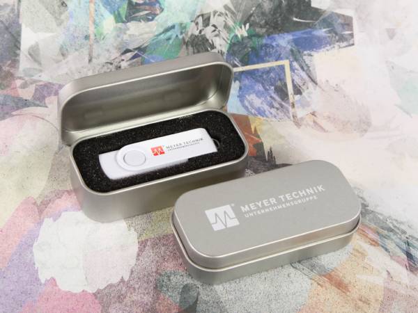 usb stick metall01 twister buegel metall drehbar weiss box metallbox