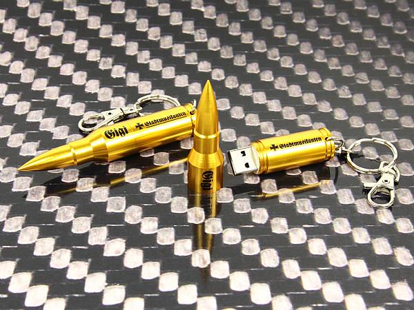 usb stick pistolenkugel gewehrkugel metall