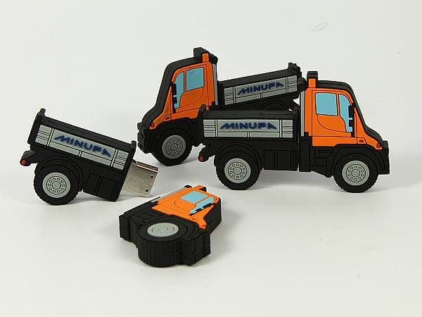 usb stick transporter kastenwagen lkw ladefläche kipper logo