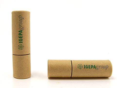 Papier USB-Stick in Hartkarton, umweltfreundlich, ökologisch