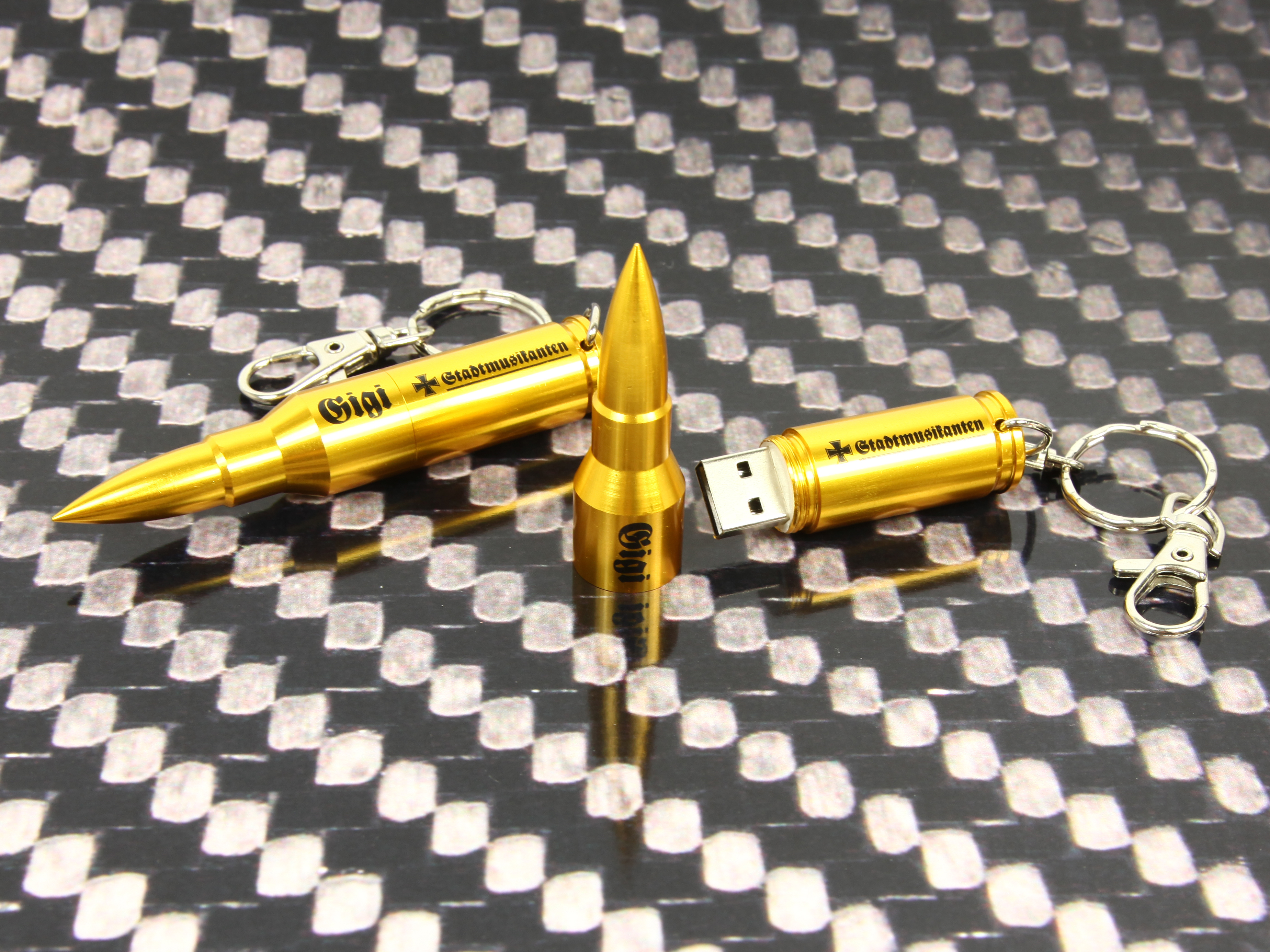 usb stick pistolenkugel gewehrkugel metall