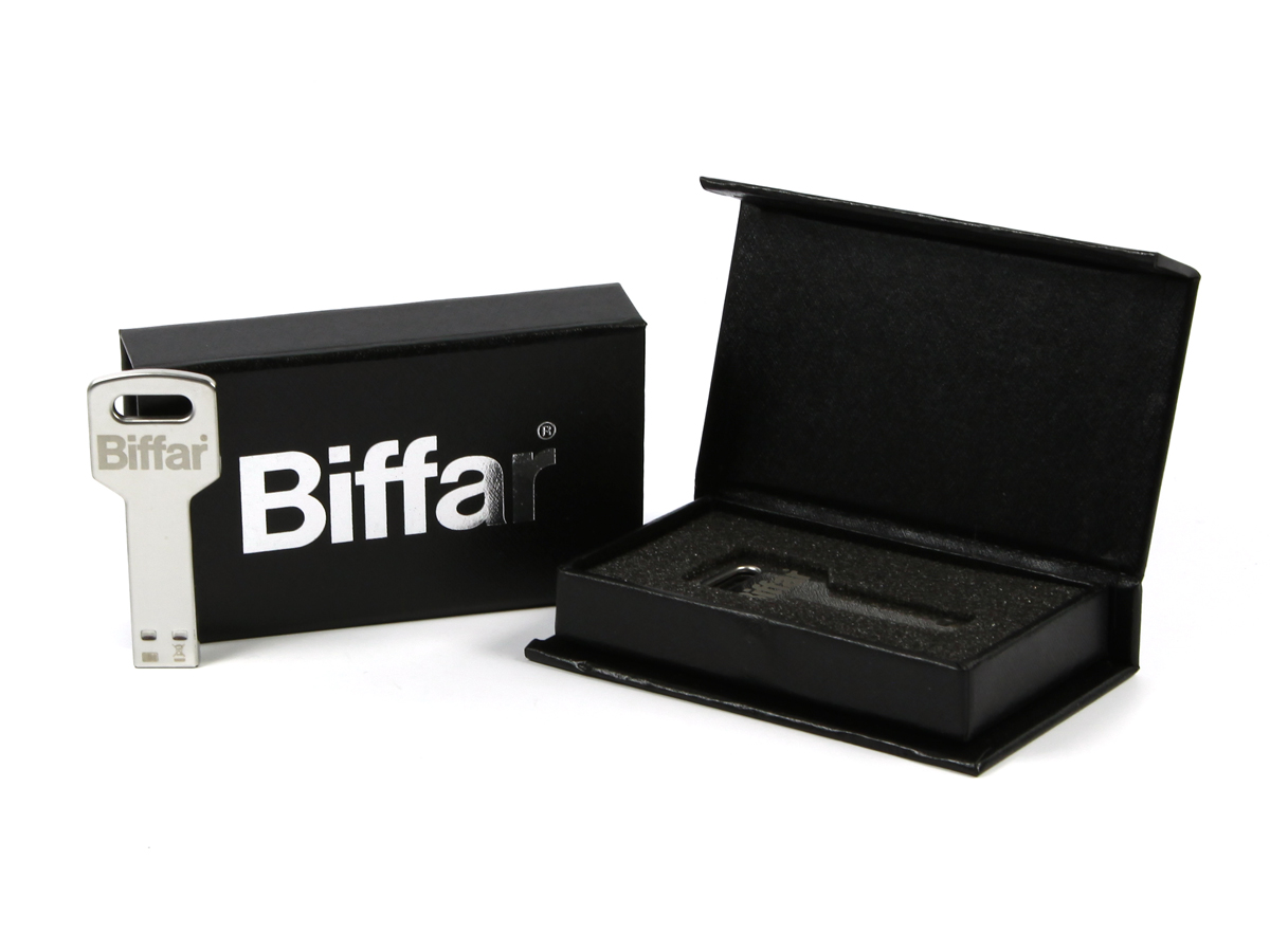 usb stick schluessel metall silber logo