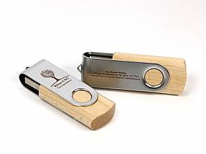 Holz USB-Stick mit Logo | Personalisierte Werbeartikel