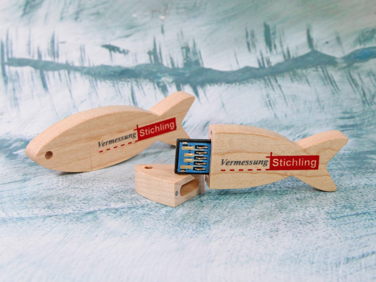 USB Holzfisch